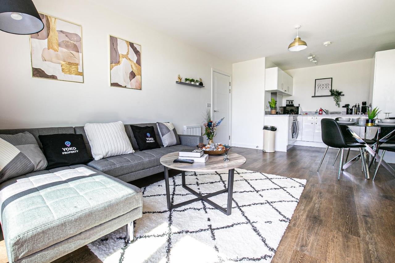Penthouse Apartment - City Centre - Secure Parking, Balcony, Self-Check-In, Fast Wifi And Smart Tv With Netflix By Yoko Property Milton Keynes Eksteriør billede
