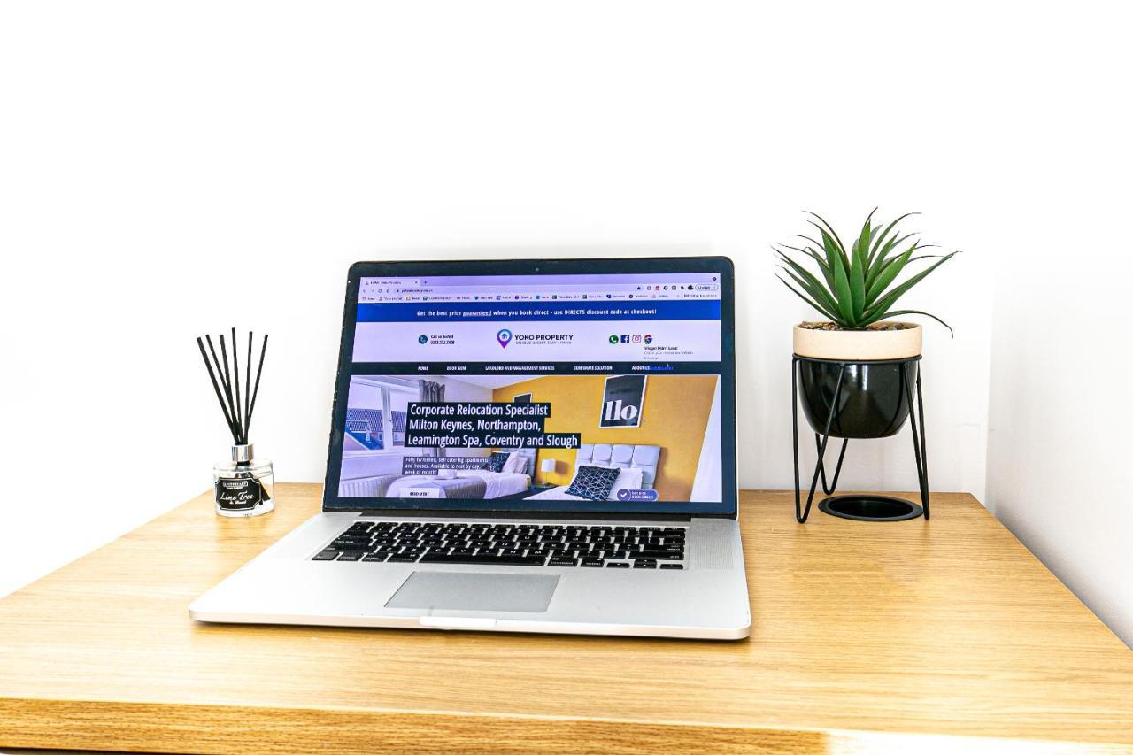Penthouse Apartment - City Centre - Secure Parking, Balcony, Self-Check-In, Fast Wifi And Smart Tv With Netflix By Yoko Property Milton Keynes Eksteriør billede